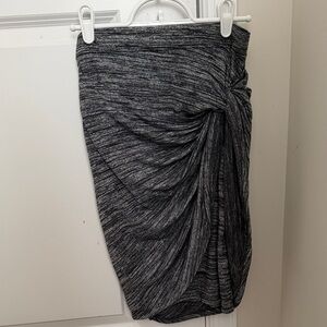 Elegant Asymmetrical Black Women's Skirt
